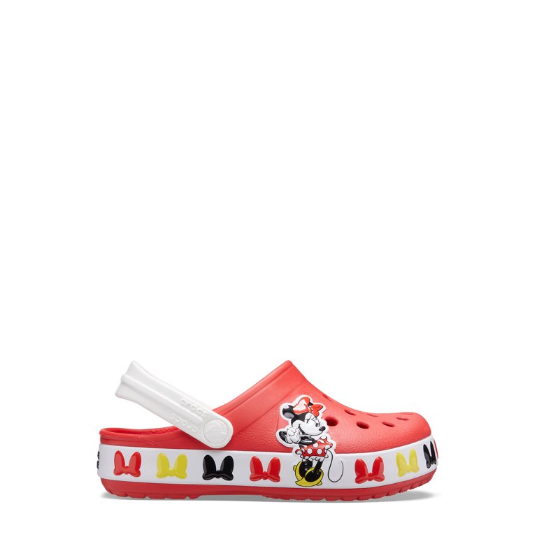Minnie Mouse Crocs By Crown Jewelz… #crocs #minniemouse #jibbitz