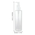 thumbnail image 5 of 3 Pcs Bathroom Soap Dispenser Shampoo 18.60X4.50X4.50CM Transparent, 5 of 8