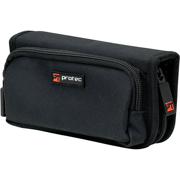Protec A213ZIP Nylon 4-Piece French Horn Mouthpiece Pouch with Zipper Closure Black