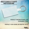 thumbnail image 3 of Rectangle Soft Keychains Set of 10, Bulk Pack - Perfect for Home, Tradeshows, Other Events - Clear, 3 of 5