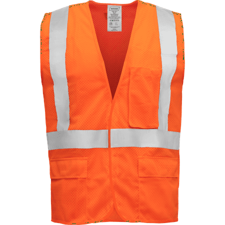 

Ironwear 1284 Class 2 Polyester Mesh Safety Vest w/ 2” Reflective Tape