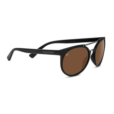 8350 Lerici Polarized Drivers Sunglasses, Black/Shiny Dark Gun