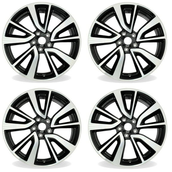 For Nissan Rogue OEM Design Wheel 19" 19x7 2017-2020 Machined Black Set of 4 Replacement Rim