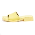 thumbnail image 5 of Camper Women's Dana Leather Strap Slide Sandal, Yellow,7 M US, 5 of 7