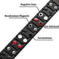 thumbnail image 7 of Mens Magnetic Titanium Bracelet Carbon Black for Arthritis and Carpel Tunnel, Adjuster, Gift Box (9.5), 7 of 7
