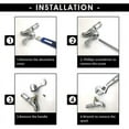 thumbnail image 5 of 2Pcs Ceramic Disc Head, 1/2" Ceramic Cartridges, Universal Replacement for Brass Faucet 20 Notches x 53mm Replacement for Kitchen, Bathroom (Hot and Cold), 5 of 5