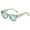 Green, variant on Unisex Retro Street Shot Sunglasses Under $8 Jelly Color PC Frame Slim Square Lens Eyewear for Women Men Minimalist UV400 Shades for Daily Walk