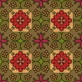 thumbnail image 1 of Ahgly Company Machine Washable Indoor Square Transitional Dark Golden Rod Brown Area Rugs, 7' Square, 1 of 7
