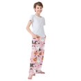thumbnail image 3 of FORMRS Boys Pajama Pants with Pockets Size 6-8Y Kids Lounge Sleep Bottoms, Pink Halloween Ghosts, 3 of 8