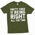 thumbnail image 5 of Funny Pretty tired of being right all the time T-shirt sarcastic sarcasm humor Gift Tee shirt (X-Large Navy Blue), 5 of 7