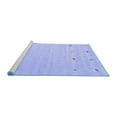 thumbnail image 2 of Ahgly Company Machine Washable Indoor Rectangle Solid Blue Modern Area Rugs, 3' x 5', 2 of 4