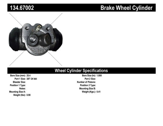 Centric Parts 134.67002 Drum Brake Wheel Cylinder 