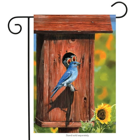 bluebird & house spring garden flag bird flower decorative banner 13