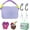 Purple, variant on Accessories Set for Bogg Bag, Silicone Phone Bag for Bogg Bag, Compatible with Various Bogg Bag Sizes, Charms for Bogg Bag