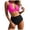 Hot Pink, variant on Women's High Waisted Bikini Set Large Bust Supportive Crossover Back V-Neck Two-Piece Swimsuit Bathing Suits (Navy, XL)