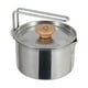 thumbnail image 3 of Hervidor de agua para exteriores, olla para acampar, mango cómodo, utensilios de cocina, tetera, cafetera, acero inoxidable, para viajes, mochileros,, 3 of 8