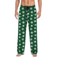 thumbnail image 5 of Top-Kevin Mens Green Christmas Plaid Pajama Pants,Soft Lounge Pants Comfy Pajama Bottoms Drawstring Pockets White For Men, 5 of 8
