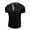 Black, variant on Men's Casual Short Sleeve Shirt, Comfortable Summer T Shirt, Polyester Blend, for Daily and Versatile Use