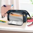 thumbnail image 6 of Nylon Fish Mouth Pencil Case with Large Capacity Zipper Pencil Pouch Black Cats and Mystical Symbols Pencil Bag Organizers, 6 of 7