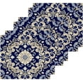 thumbnail image 2 of Coolnut Vintage Ornamental Floral Washcloths, Soft and Absorbent Cotton Towel, 4 Pack 12 X 12 Inches Premium Quick Dry Face Towel Wash cloth, 2 of 7