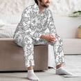 thumbnail image 7 of Balery Sea Turtle Pattern Pajama Sets for Men Long Sleeve 2 Piece Sleepwear Loungewear Sets Soft PJ's with Pockets Long Sleeve Comfy Pj Sets-XX-Large, 7 of 7