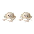 thumbnail image 3 of Minnieouse Ajuste para niños Cómodo sombrero para el sol con orejas movibles Sombreros de paja de conejo para niños Sombrero de playa beige beige (52-54cm) 2Conjunto, 3 of 6