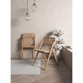 thumbnail image 2 of Manhattan Comfort Lambinet 18.3" Wood Folding Dining Chair in Natural (Set of 4), 2 of 7