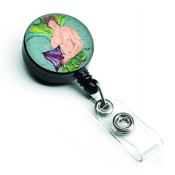 Carolines Treasures 8345BR Merman Retractable Badge Reel