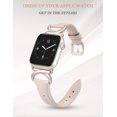 thumbnail image 2 of Correa de reloj Minyee Leather compatible con Apple, 41 mm, 40 mm, 38 mm, 44 mm, 2 of 7