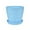 blue, variant on BNNG Succulent Pot Planter-Pots-for-Plants-Indoor-Outdoor, Plastic Flower Pots with Saucer & Drainage Holes, Modern Garden Planters for Planting Plants，Decorative Resin Garden Pots