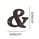 thumbnail image 1 of Fasiaou 3 Inch Modern Metal House Numbers, Metal Letter, Black Door Number, Metal Mailbox Numbers and Letters, Metal House Address Letters and Numbers for Outside Signs (&), 1 of 7