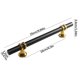 thumbnail image 3 of Cabinet Pulls Black Drawer Handles Stainless Steel Kitchen Handles Modern Wardrobe Pulls Style Cabinet Hardware Tapered End Cup Pulls, 3 of 8