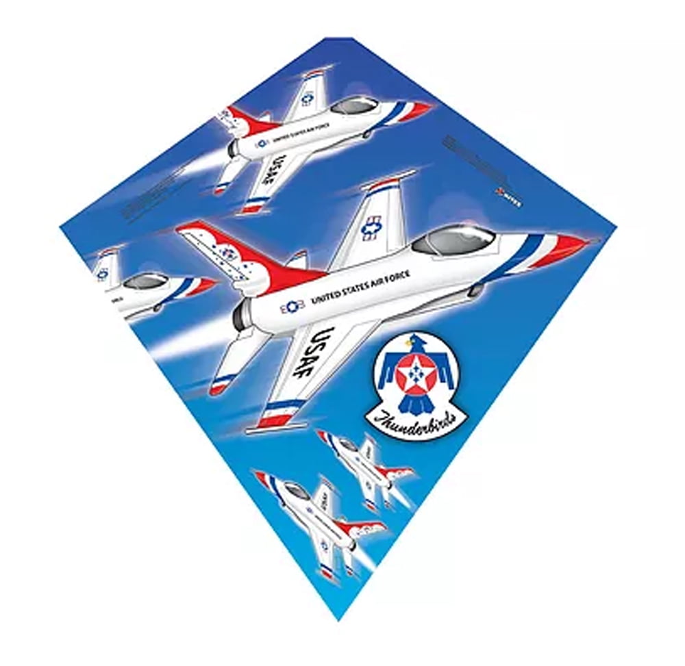 XKites Sky Diamond 23'' Poly Diamond Kite with Skytails Handle & Line