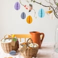thumbnail image 5 of 1/8 PCS Easter Honeycomb Hanging Decoration, Easter Egg Hanging Ornaments 3D Colorful Easter Paper Honeycomb Tree Ornaments Set for Yard Window Spring Party Decorations, 5 of 9