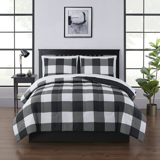A Buffalo Check 8-Piece Bed in a Bag Set