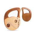 thumbnail image 1 of 21 Strings Lyre Harp Mahogany Music Instrument with Spare Strings Tuning Wrench, 1 of 7