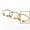 Gold, variant on Elegant Stone Support Color Zircon Glass Round Cake Hollow Tube Bracelet