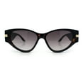 thumbnail image 5 of Womens Thick Temple Mod Cat Eye Plastic Fashion Sunglasses Tortoise - Smoke, 5 of 7
