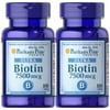 Puritan's Pride Biotin 7500 mcg (2 PACK)