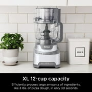 Ninja Food Processor XL 12-Cup, Reversible Slicing & Shredding Disc, Dishwasher Safe, NF700 Cloud Silver
