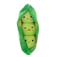 thumbnail image 1 of Lovely Pea Pod Shape Plush Bean Bag With 3 Smiling Beans Soft Pillow Home Decoration New, 1 of 6