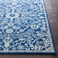thumbnail image 5 of BoutiqueRugs Grenora Oriental Medallion Area Rug - Farmhouse Traditional Floral Carpet for Living Room - Navy, Teal- 5'3" x 7'3" (5x7 Area Rugs), 5 of 13