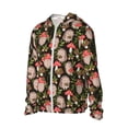 thumbnail image 2 of Pofeuu Edgehog and Mushrooms Print Sun Protection Outdoor Lightweight Full Zip UV Cooling Hoodie Long Sleeve Summer Clothing for Outdoor Hiking-Small, 2 of 5