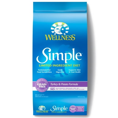 Wellness Simple Limited Ingredient Turkey & Potato Formula Dry Dog Food, 26