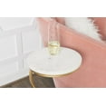 thumbnail image 5 of Julienne Drink Table, White Marble, 5 of 5