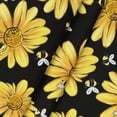 thumbnail image 5 of Summer Tablecloth 60×104 Inch Rectangular, Yellow Sunflower Bumble Bee Black Fall Washable Table Cover for Party Picnic Dinner Decor, 5 of 6