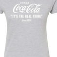 thumbnail image 3 of Coca-Cola - It's The Real Thing - Juniors Fitted Graphic T-Shirt, 3 of 5
