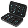 thumbnail image 2 of 40 señuelos de pesca con mosca con caja de almacenamiento, anzuelo de acero de alto carbono para pesca de trucha y lubina., 2 of 14