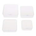 thumbnail image 6 of Small Transparent Plastic Storage Box Clear Square Multipurpose Display Case, 6 of 14