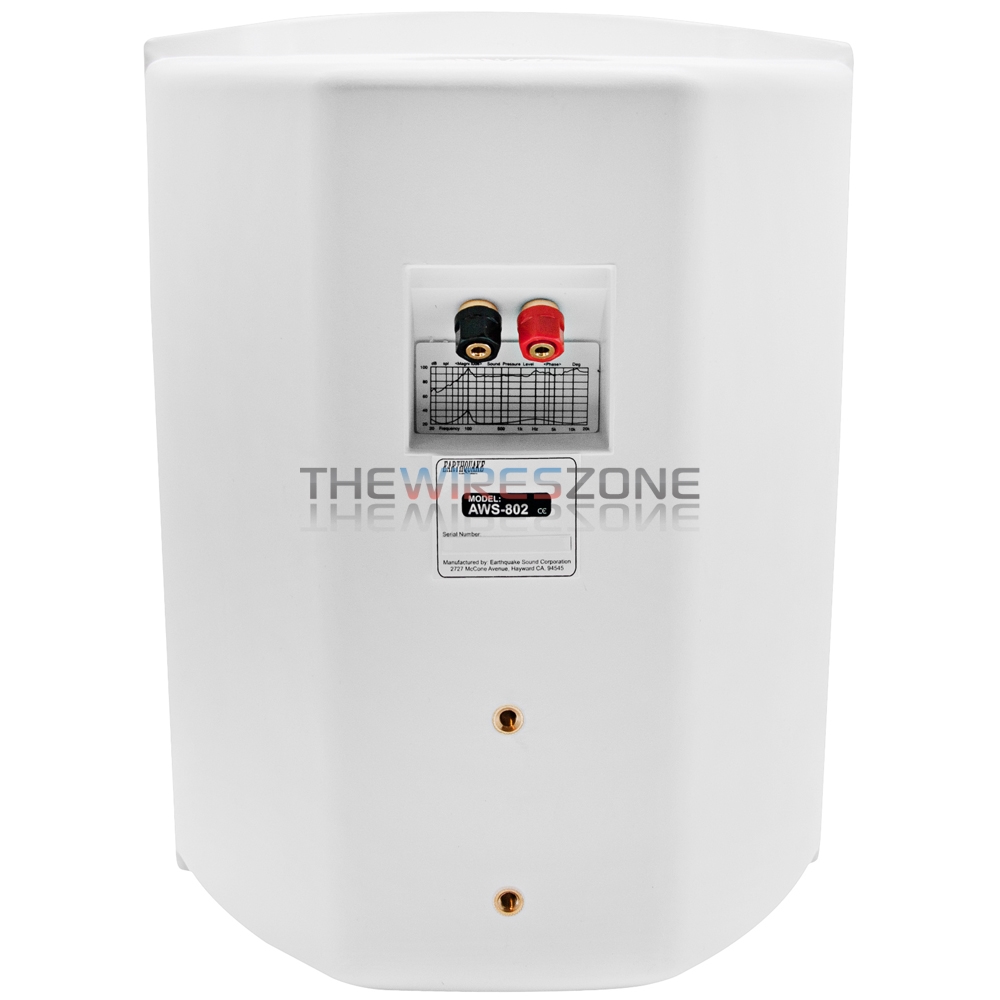 Earthquake Sound AWS802W White 200 Watt Weather Resistant Indoor/Outdoor Speaker - image 5 of 7